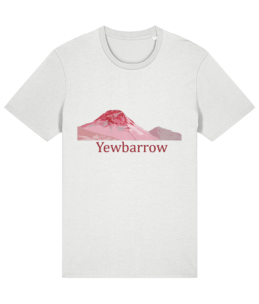 Lake District Men's T-Shirt Yewbarrow, Front, White
