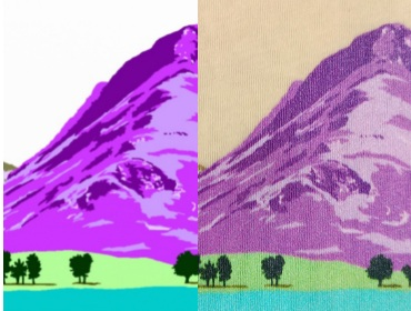 Mountain Sounds Creative Process, Screen vs Print Fleetwith Pike, Lake District