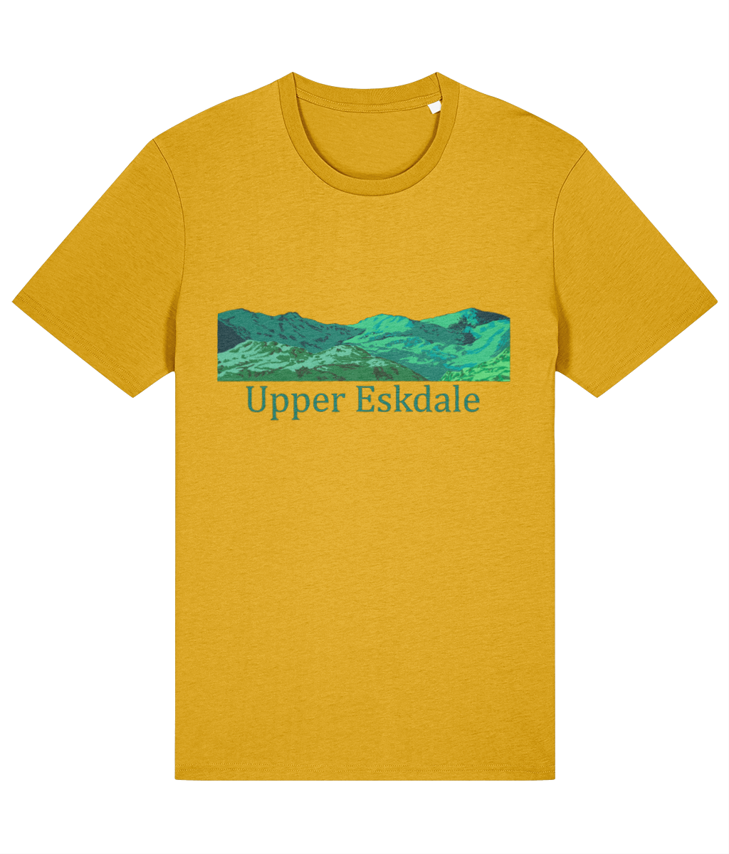 Lake District Men's T-Shirt Upper Eskdale, Front, Spectra Yellow