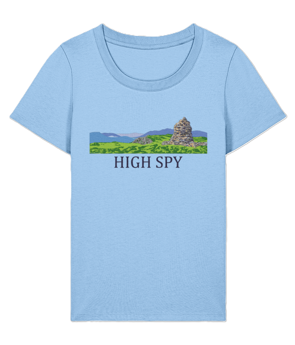 Lake District Women's T-Shirt High Spy, Front, Blue Soul