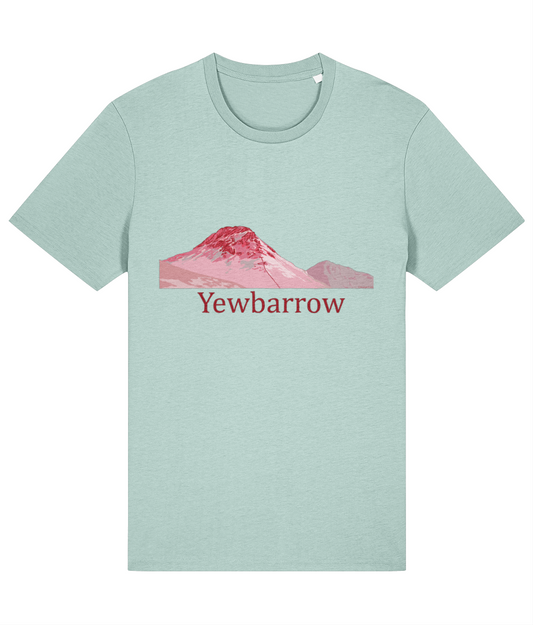 Lake District Men's T-Shirt Yewbarrow, Front, Caribbean Blue