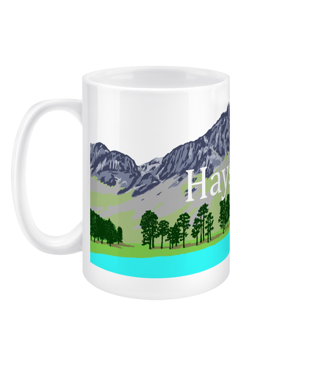 Haystacks Large Mug Left