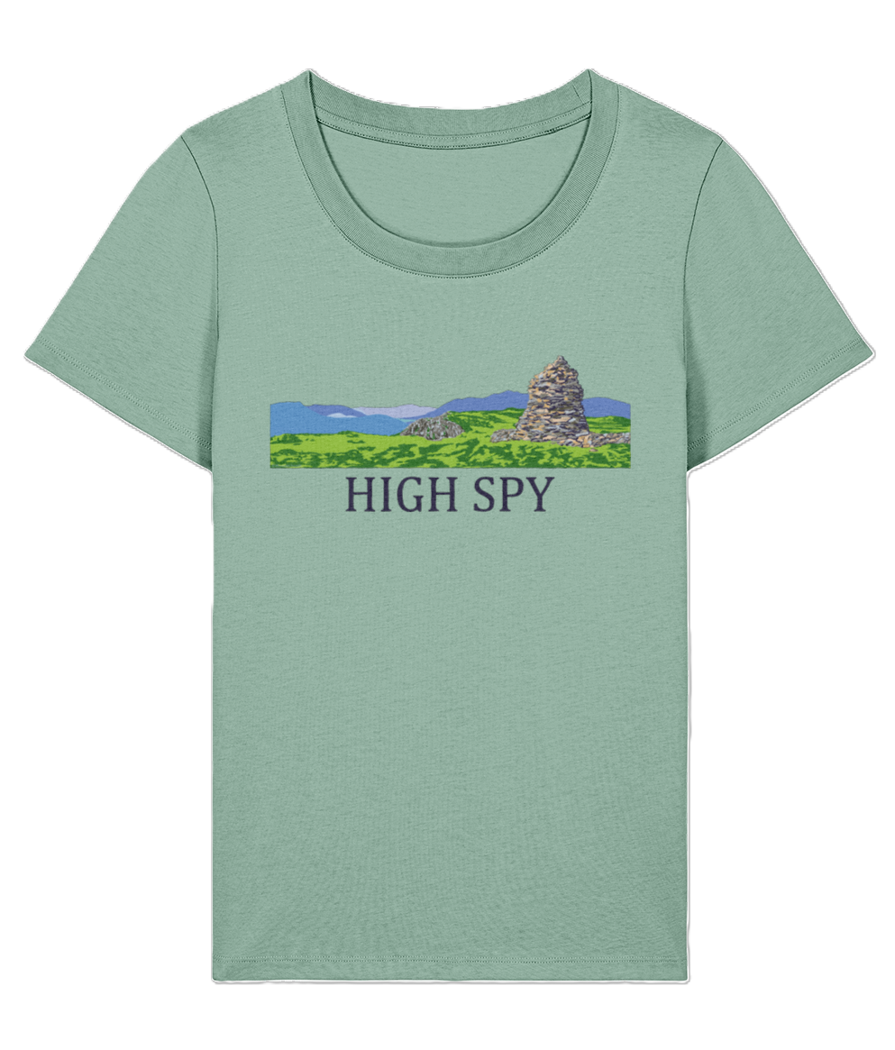 Lake District Women's T-Shirt High Spy, Front, Aloe