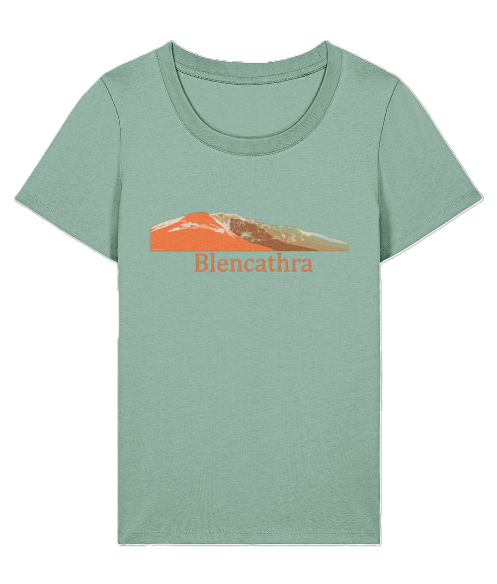 Lake District Women's T-Shirt Blencathra, Front, Aloe