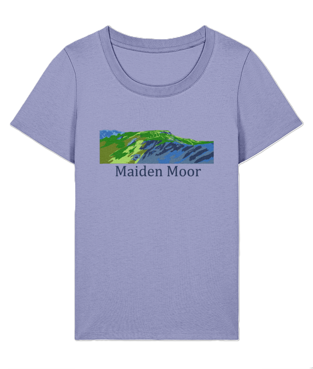 Lake District Women's T-Shirt Maiden Moor, Front, Violet