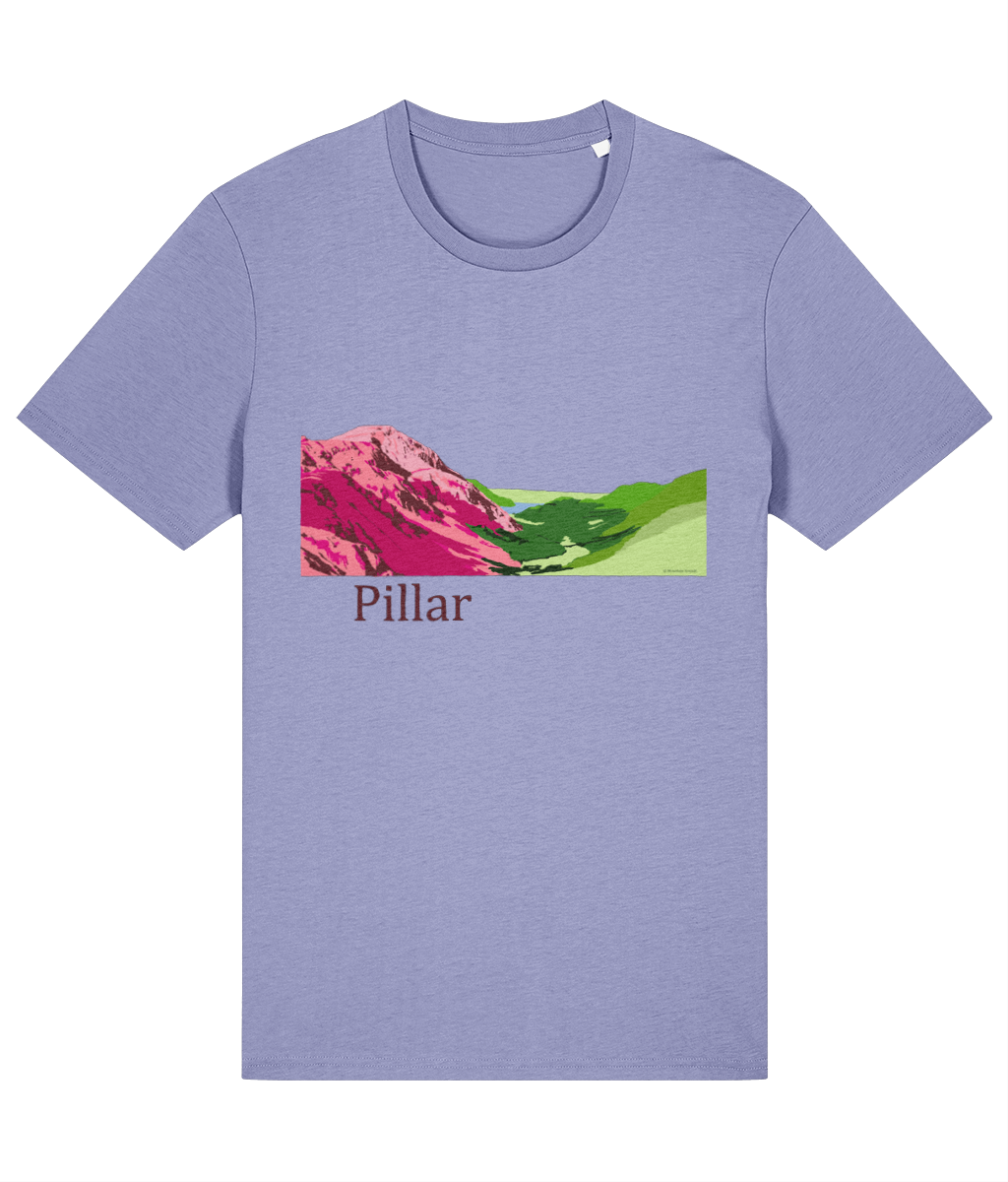 Lake District, Men's T-Shirt Pillar, Front, Violet