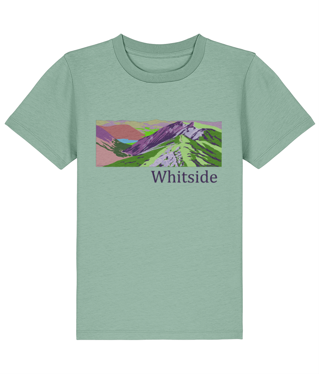 Lake District Kid's T-Shirt Whiteside, Front, Aloe