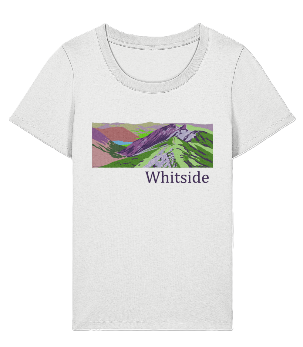 Lake District Women's T-Shirt Whiteside, Front, White