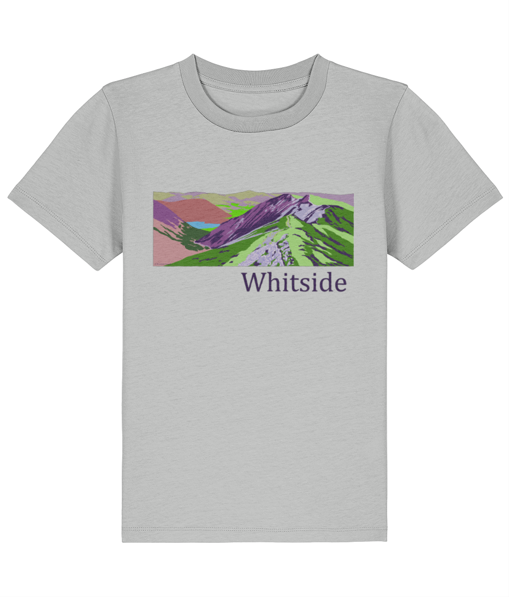 Lake District Kid's T-Shirt Whiteside, Front, Heather Grey
