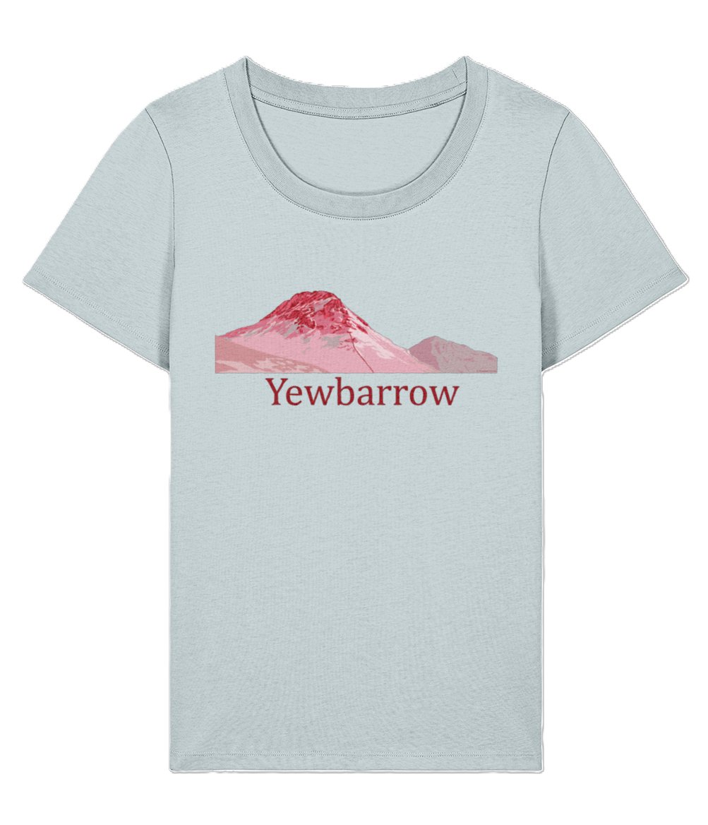 Lake District Women's T-Shirt Yewbarrow, Front, Blue Ice