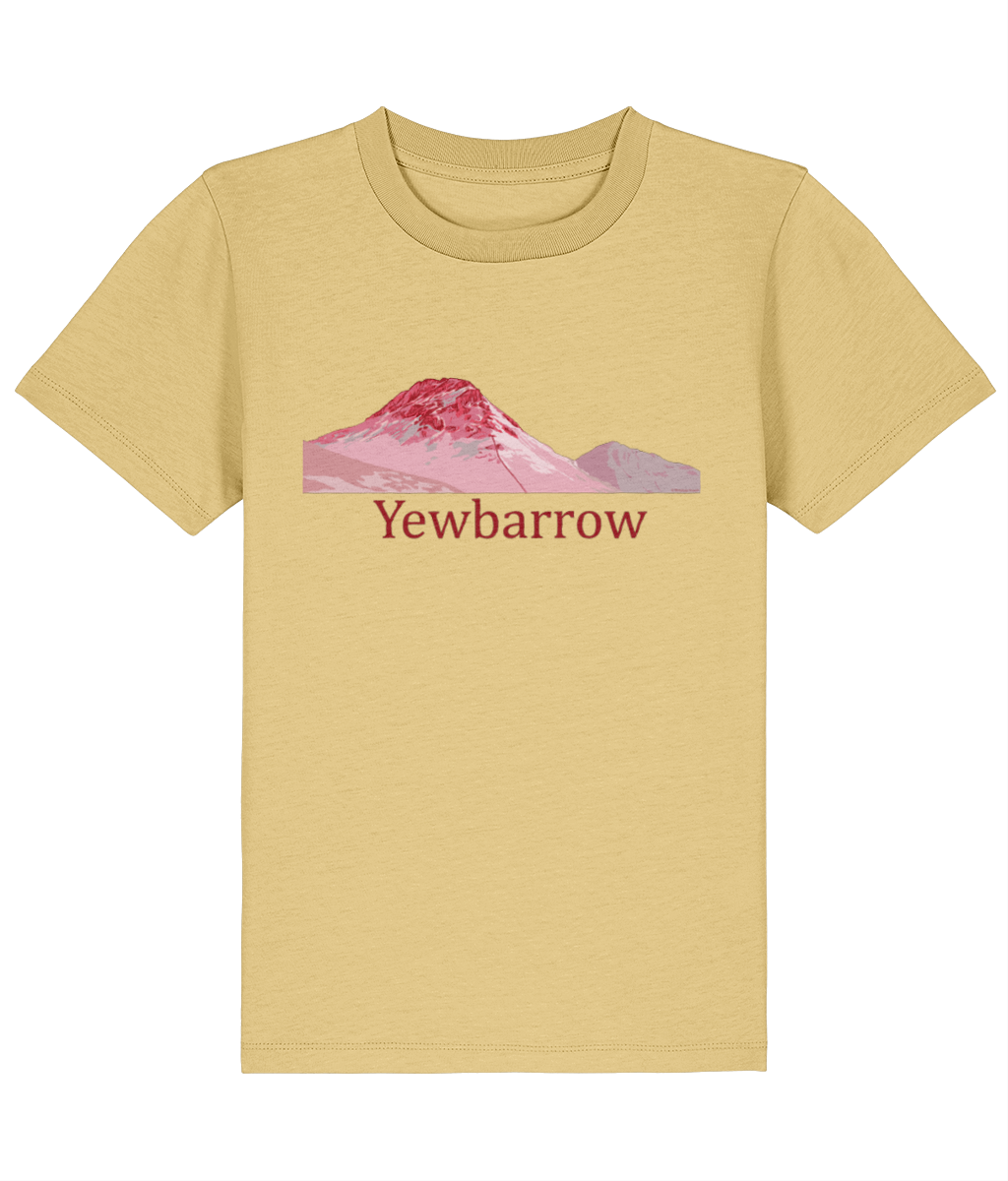 Lake District Kid's T-Shirt Yewbarrow, Front, Viva Yellow