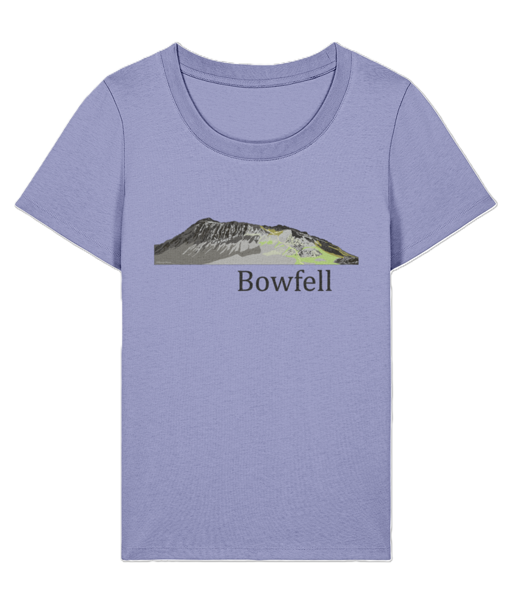 Lake District Women's T-Shirt Bowfell, Front, Violet