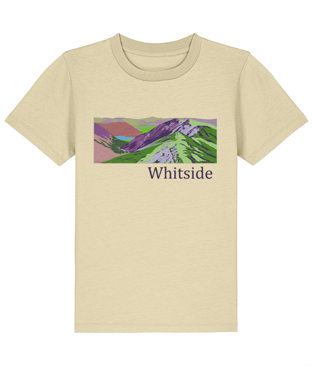 Lake District Kid's T-Shirt Whiteside, Front, Butter