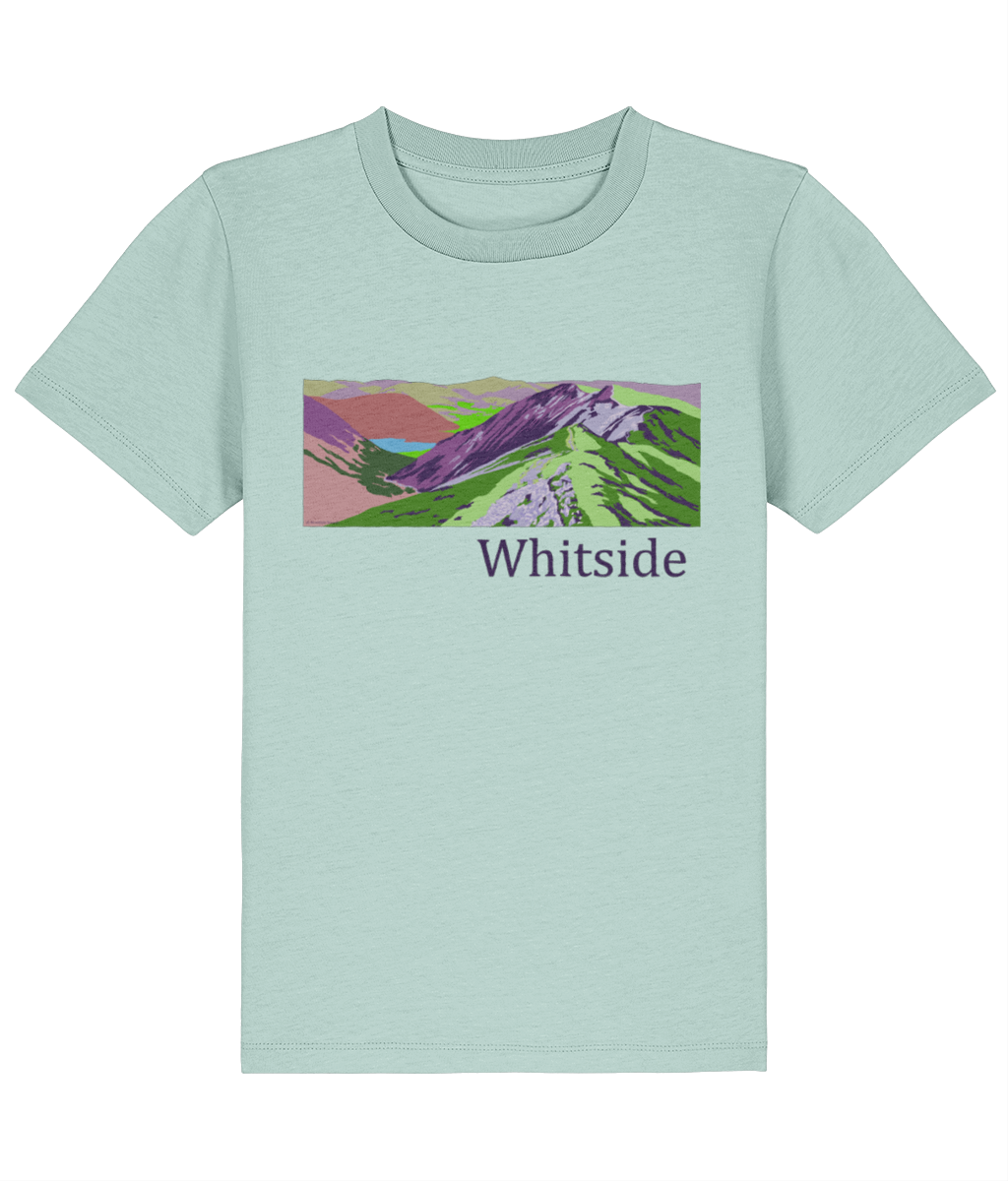 Lake District Kid's T-Shirt Whiteside, Front, Caribbean Blue