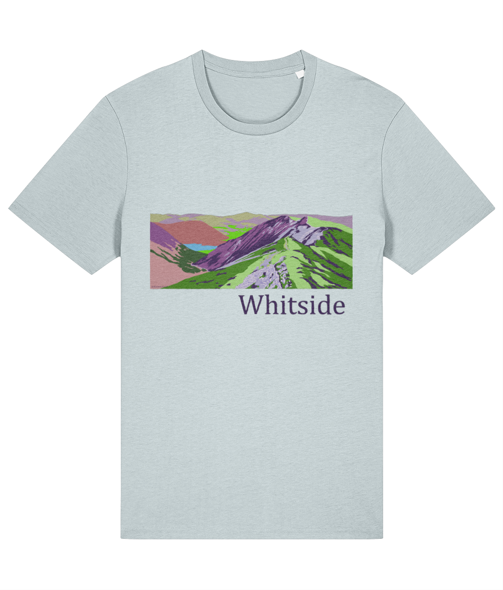 Lake District Men's T-Shirt Whiteside, Front, Blue Ice