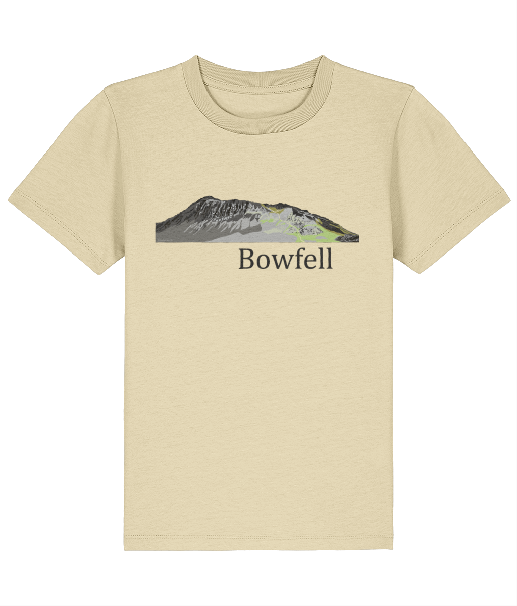 Lake District Kids's T-Shirt Bowfell, Front, Butter