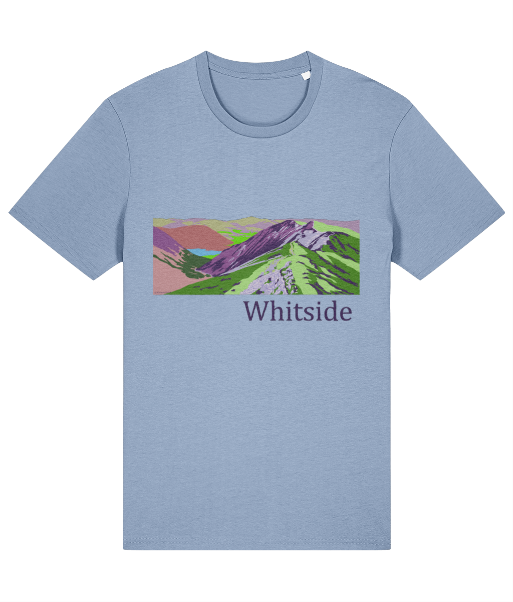 Lake District Men's T-Shirt Whiteside, Front, Sky Blue