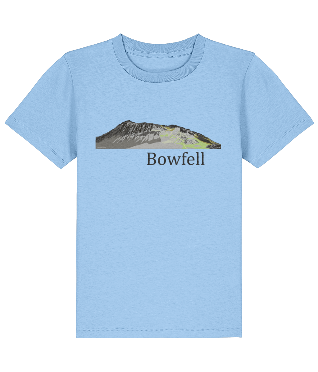 Lake District Kids's T-Shirt Bowfell, Front, Blue Sould