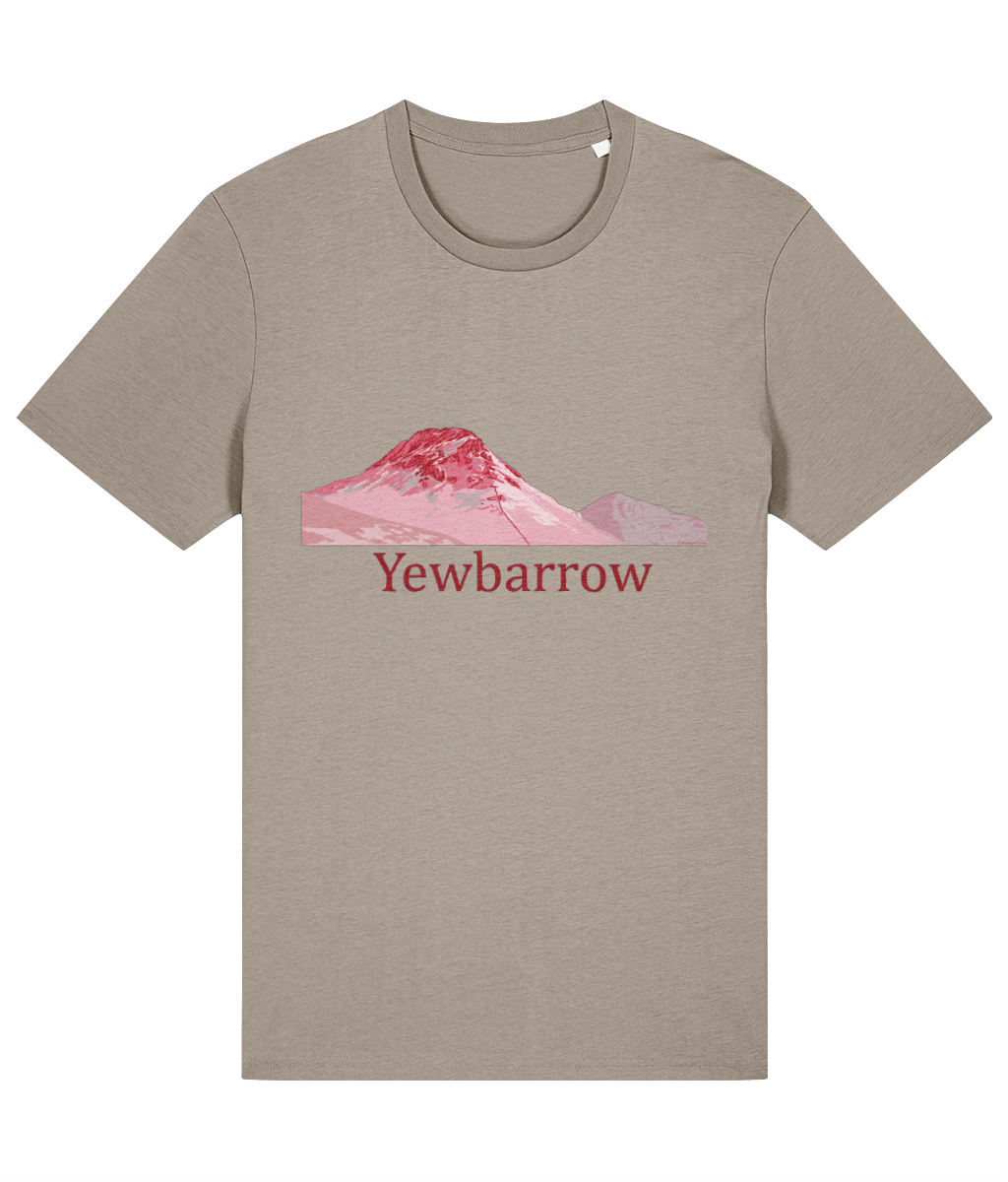 Lake District Men's T-Shirt Yewbarrow, Front, Desert Dust