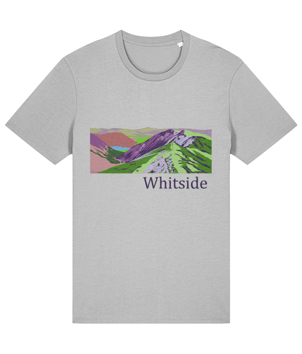 Lake District Men's T-Shirt Whiteside, Front, Heather Grey