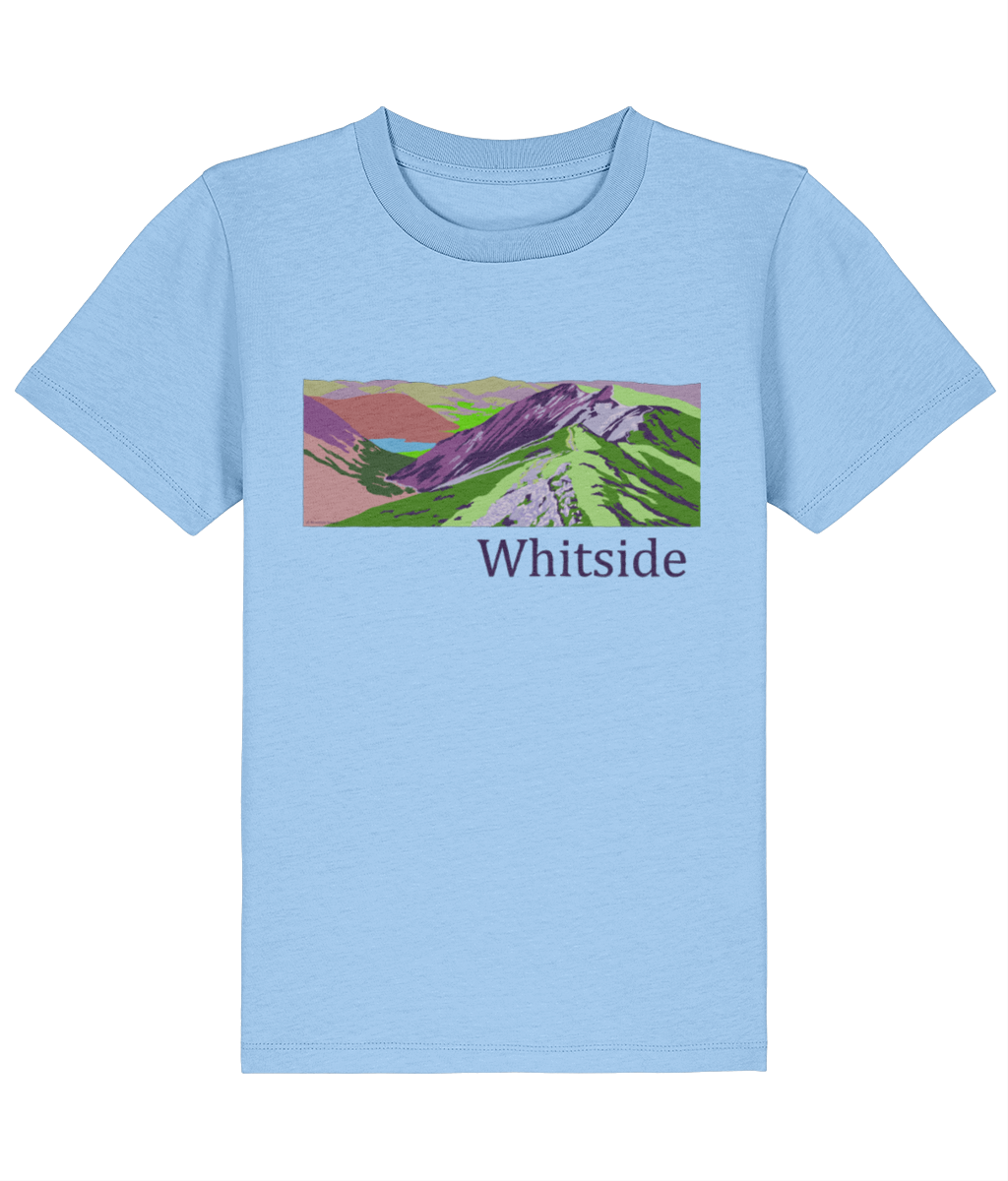 Lake District Kid's T-Shirt Whiteside, Front, Blue Sould