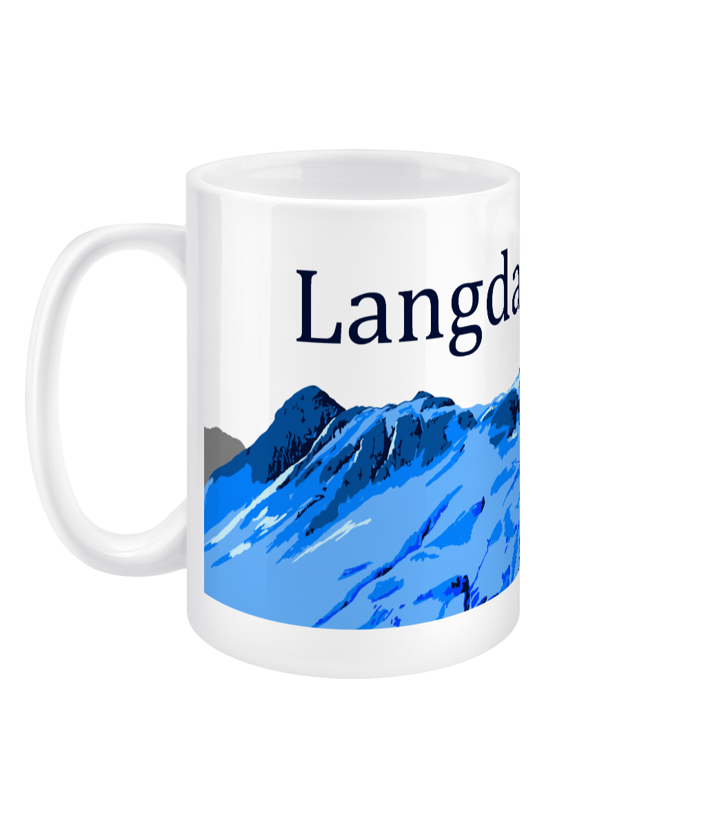 Langdale Pikes Large Mug Left