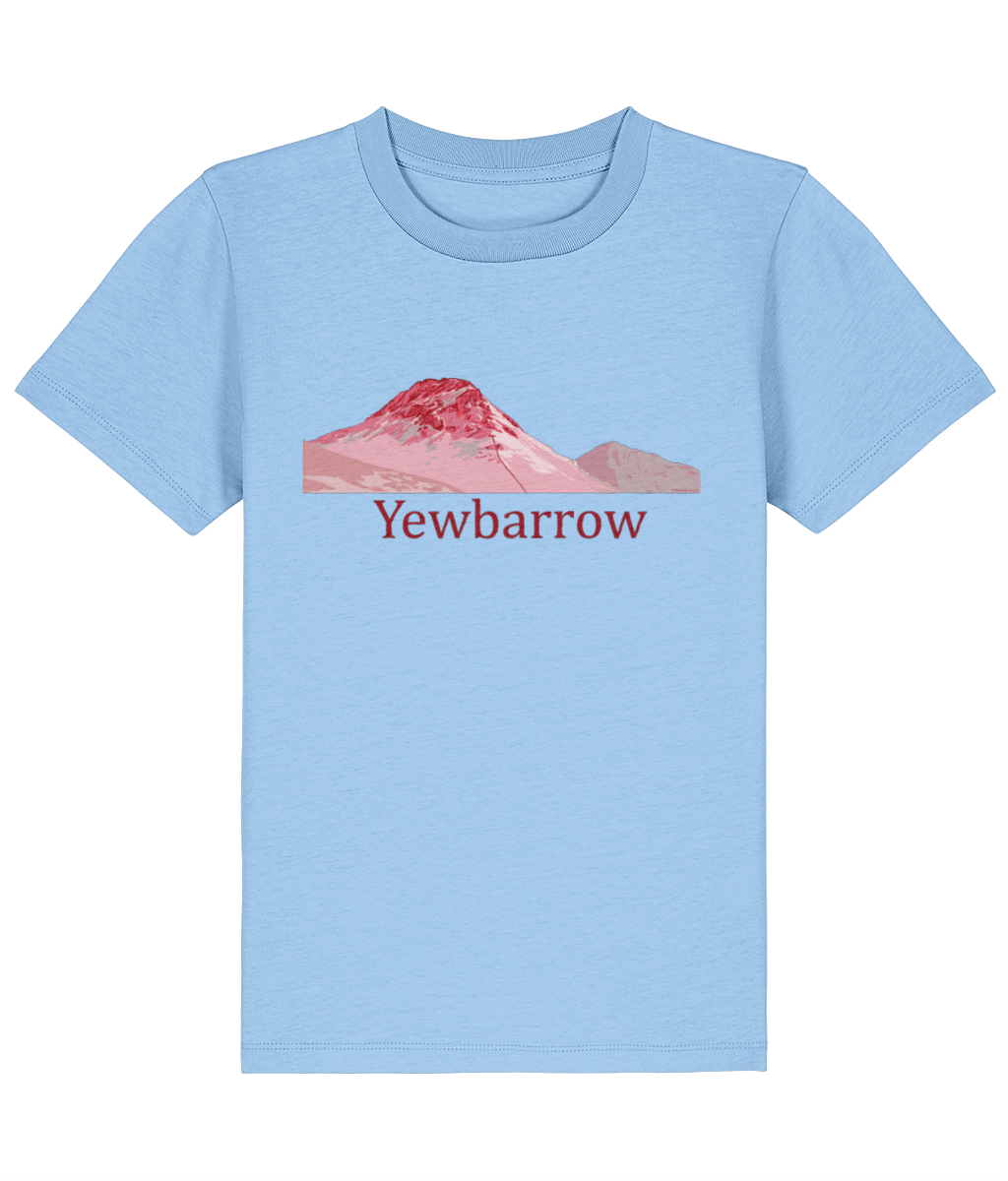 Lake District Kid's T-Shirt Yewbarrow, Front, Blue Soul