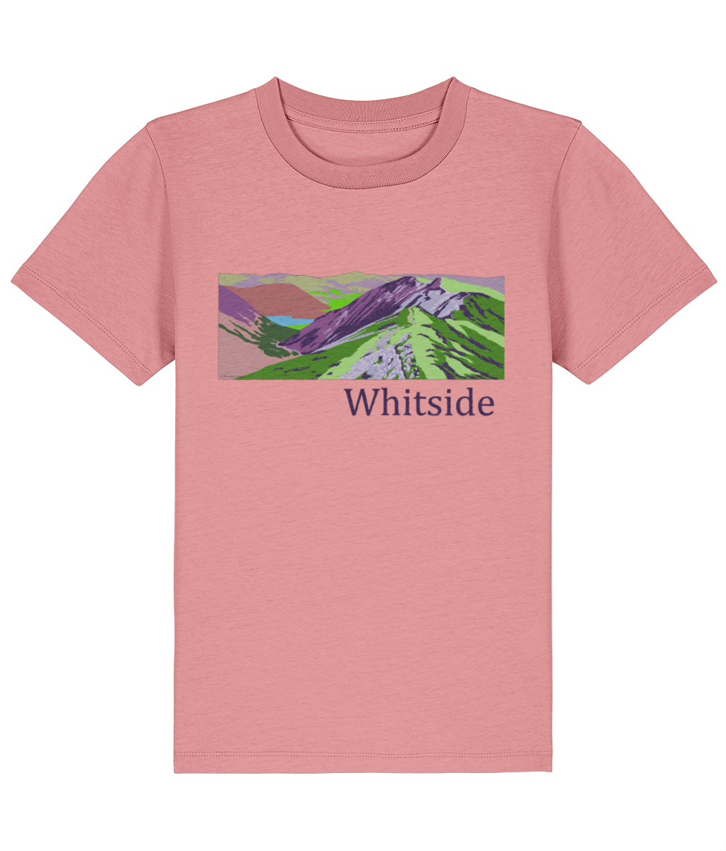 Lake District Kid's T-Shirt Whiteside, Front, Pink Joy