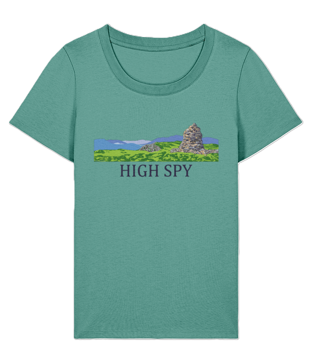 Lake District Women's T-Shirt High Spy, Front, Green Bay