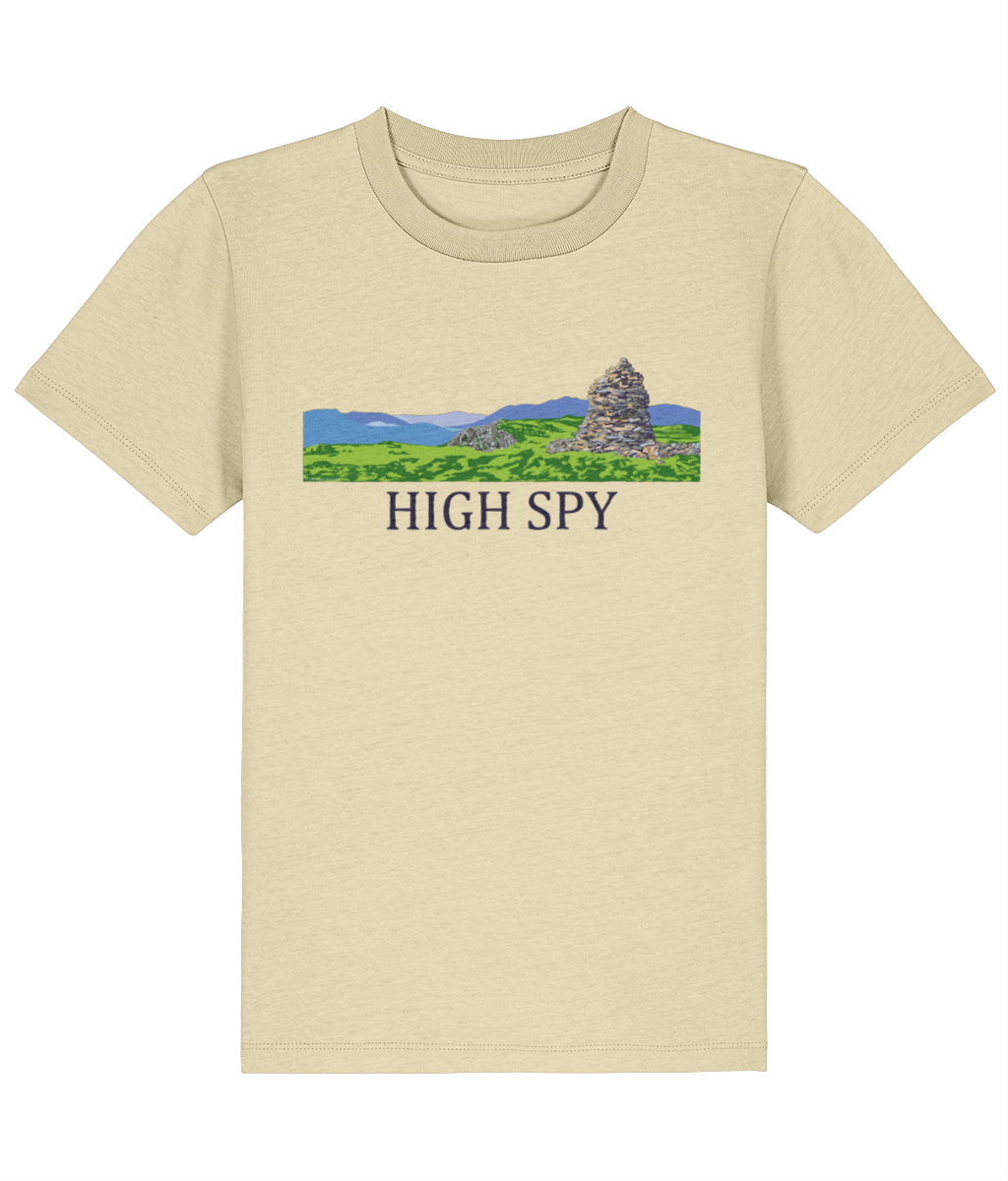 Lake District Kid's T-Shirt High Spy, Front, Butter