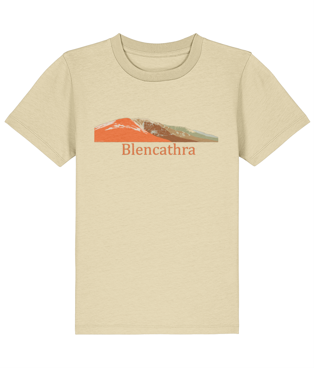 Lake District Kid's T-Shirt Blencathra, Front, Butter