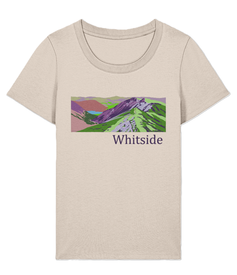 Lake District Women's T-Shirt Whiteside, Front, Cream