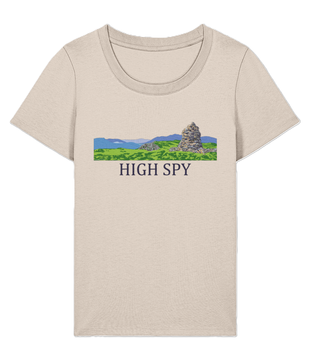 Lake District Women's T-Shirt High Spy, Front, Cream