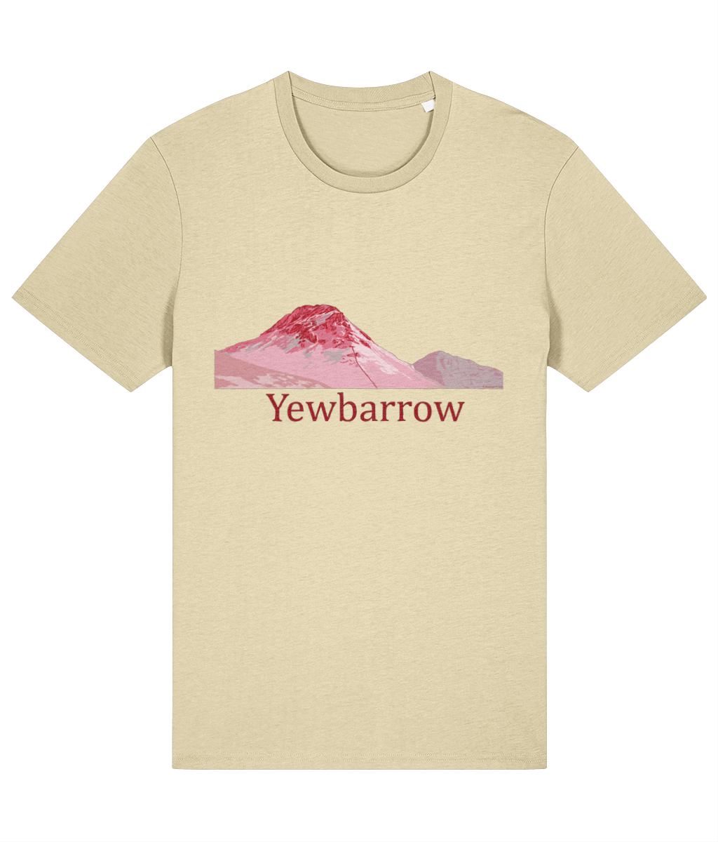 Lake District Men's T-Shirt Yewbarrow, Front, Butter