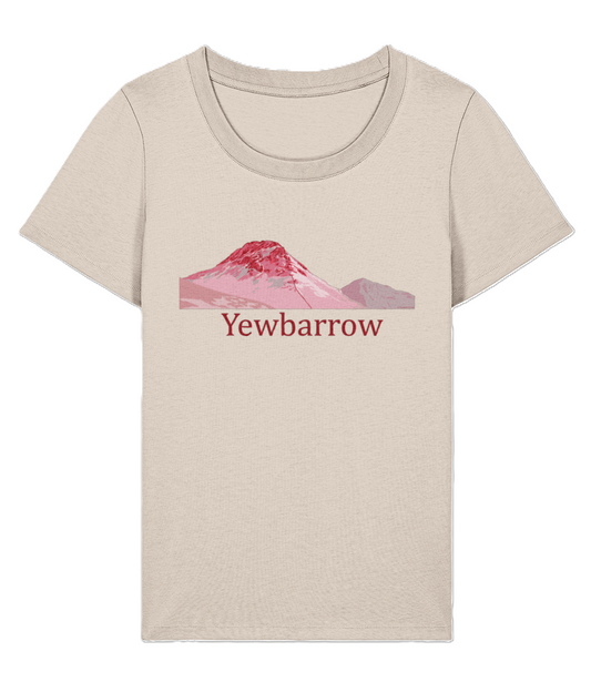 Lake District Women's T-Shirt Yewbarrow, Front, Cream