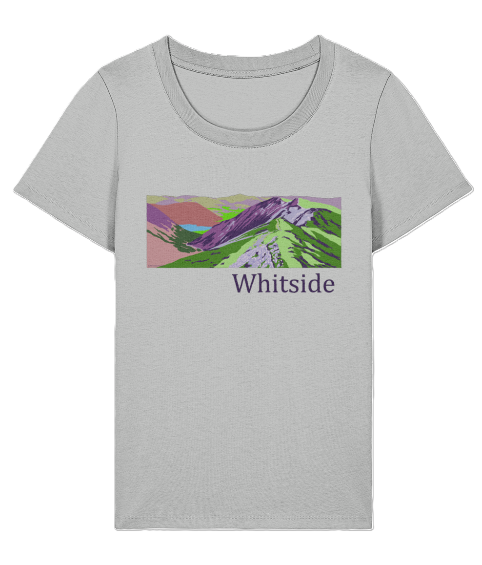 Lake District Women's T-Shirt Whiteside, Front, Heather Grey