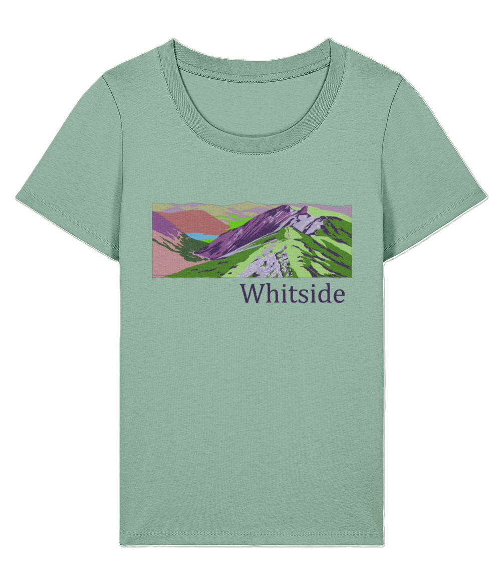 Lake District Women's T-Shirt Whiteside, Front, Aloe