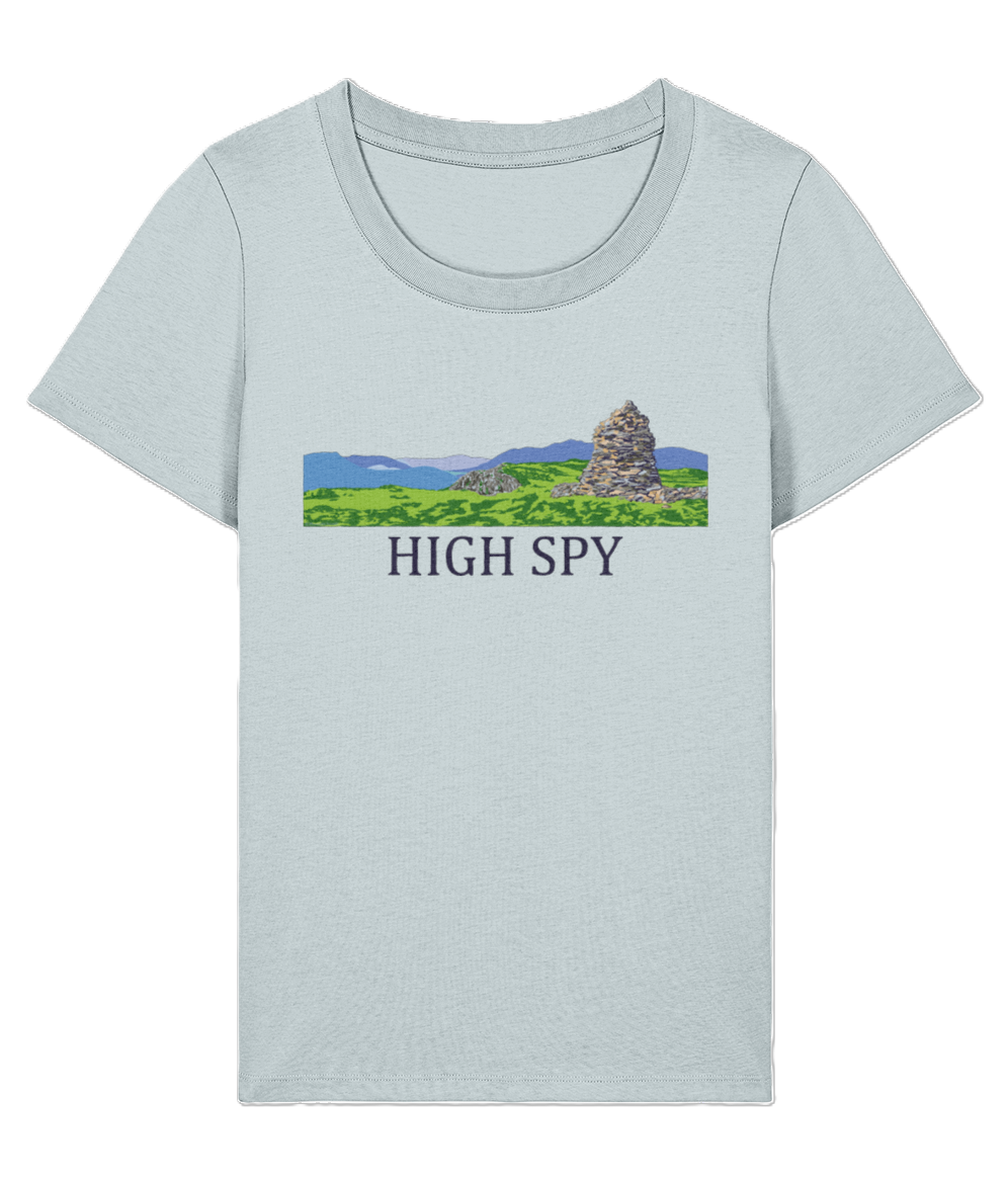 Lake District Women's T-Shirt High Spy, Front, Blue Ice