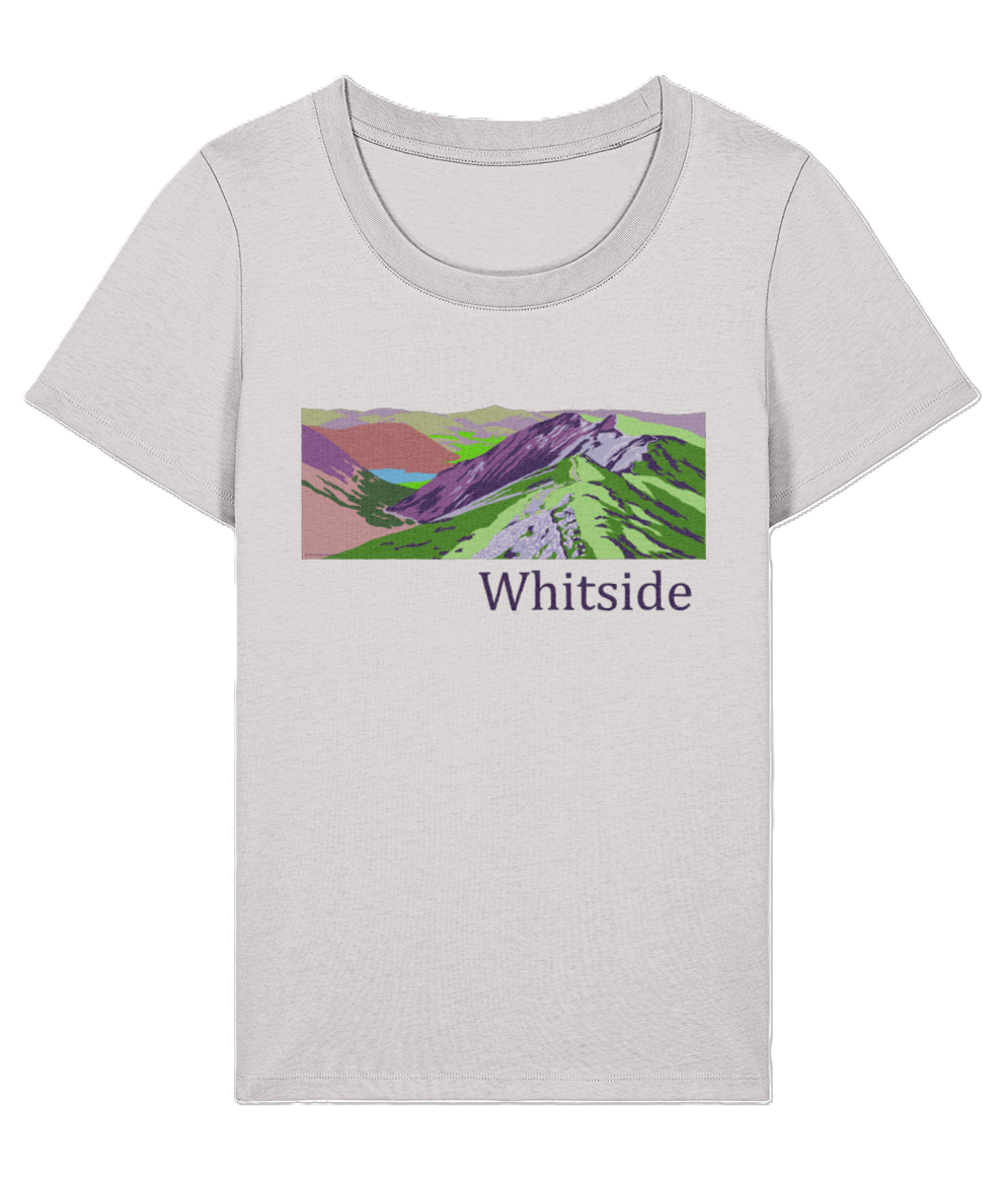 Lake District Women's T-Shirt Whiteside, Front, Cool Heather Grey