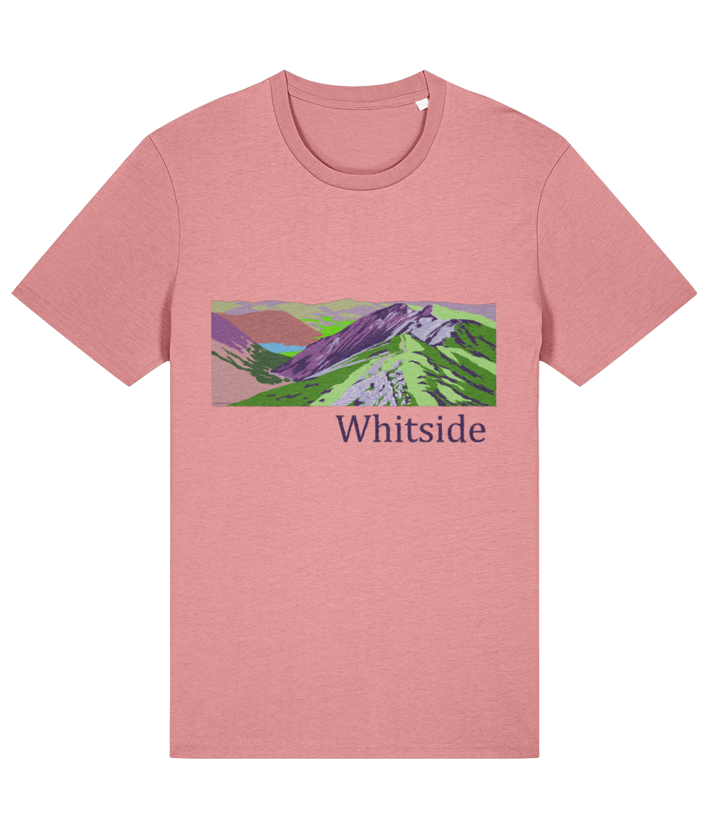 Lake District Men's T-Shirt Whiteside, Front, Pink Joy