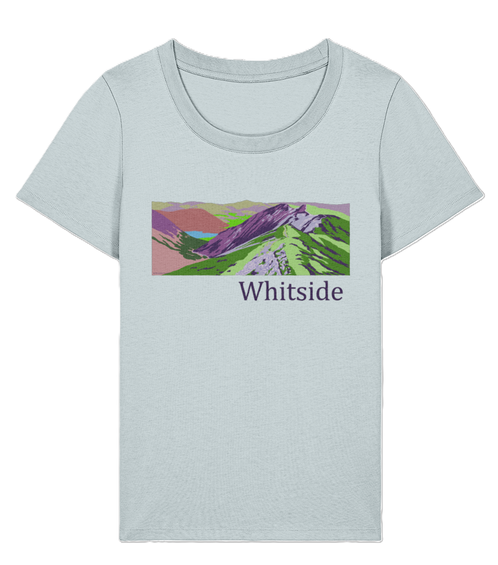 Lake District Women's T-Shirt Whiteside, Front, Blue Ice