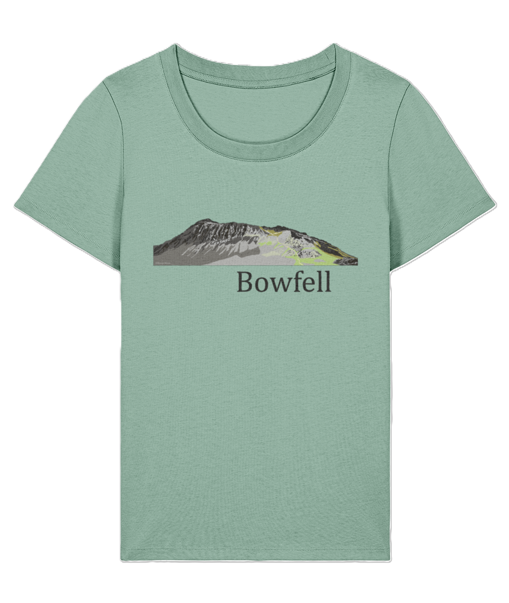 Lake District Women's T-Shirt Bowfell, Front, Aloe