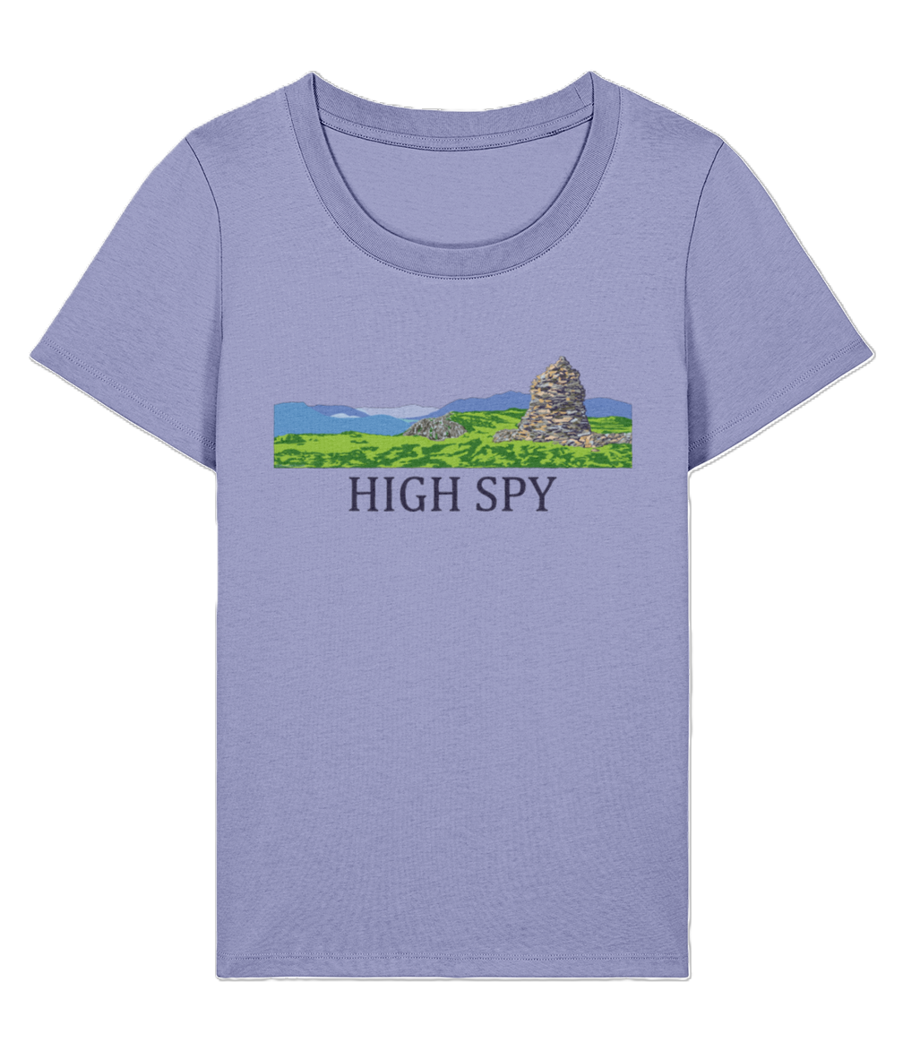 Lake District Women's T-Shirt High Spy, Front, Violet