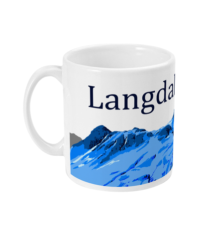 Langdale Pikes Small Mug Left